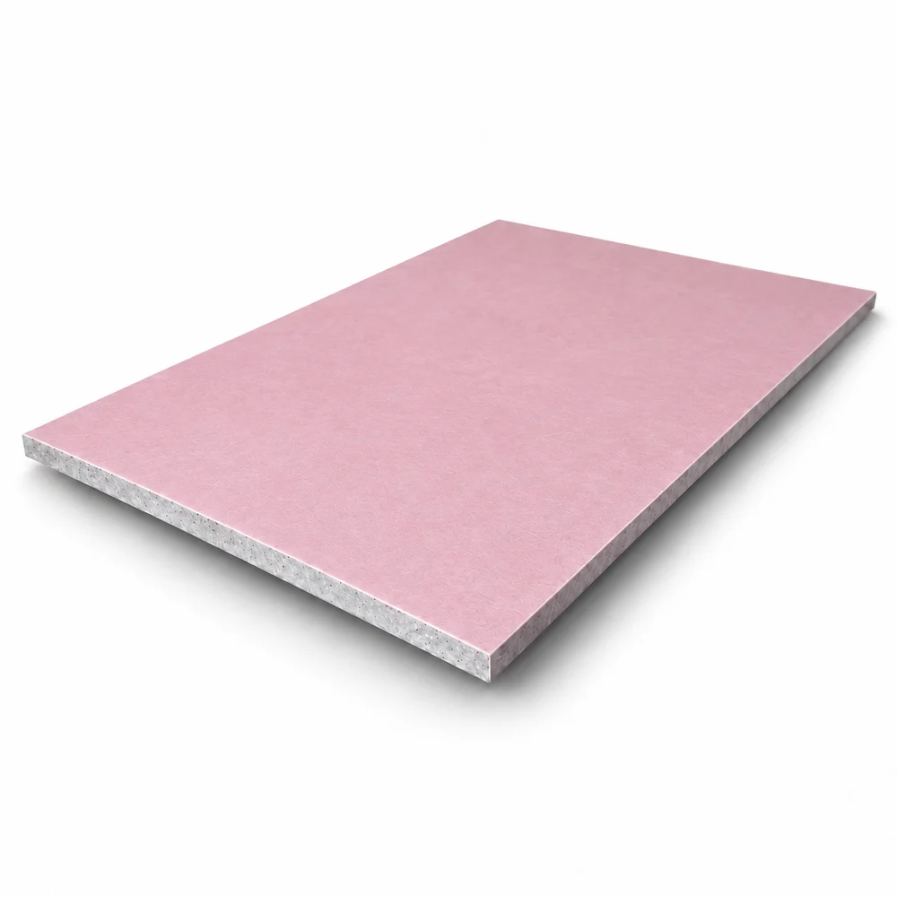 Chapa de drywall RF rosa, resistente ao fogo
