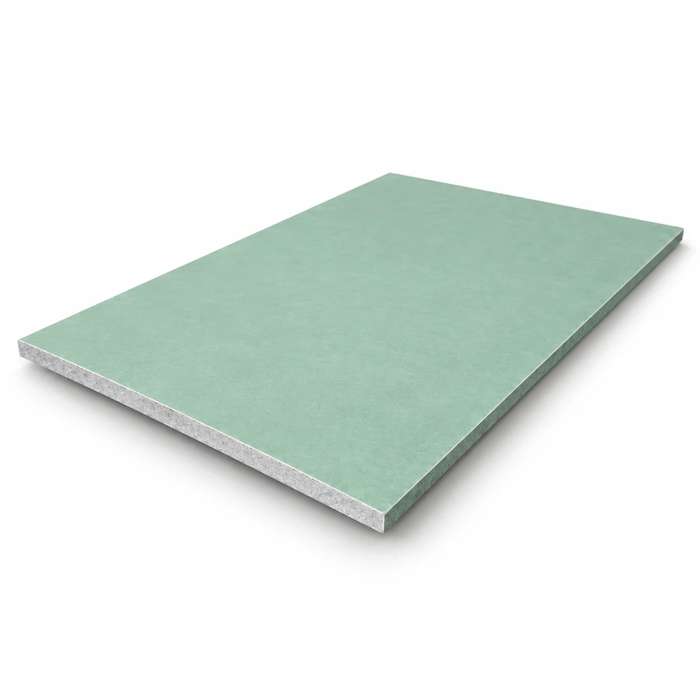 Chapa de drywall RU verde, resistente à umidade
