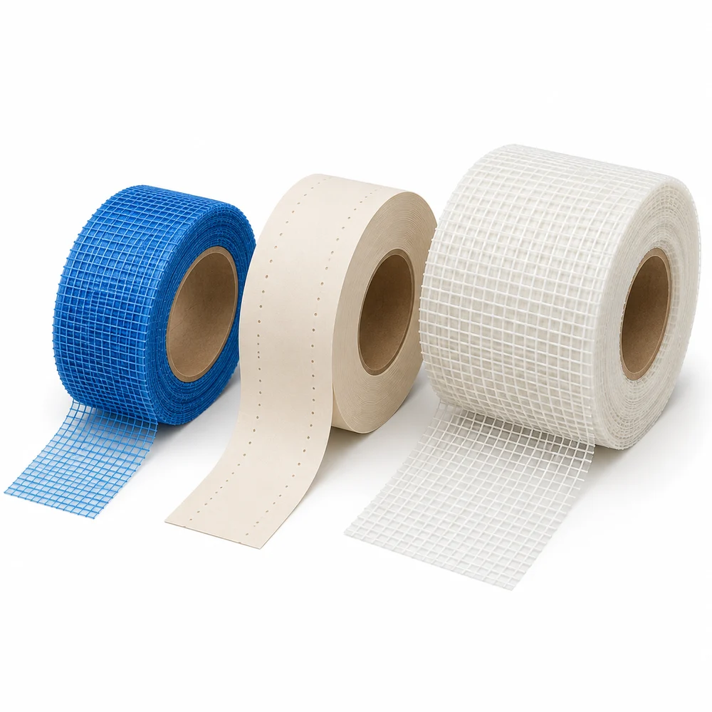 Rolos de fita telada, fita de papel e tela de reforço